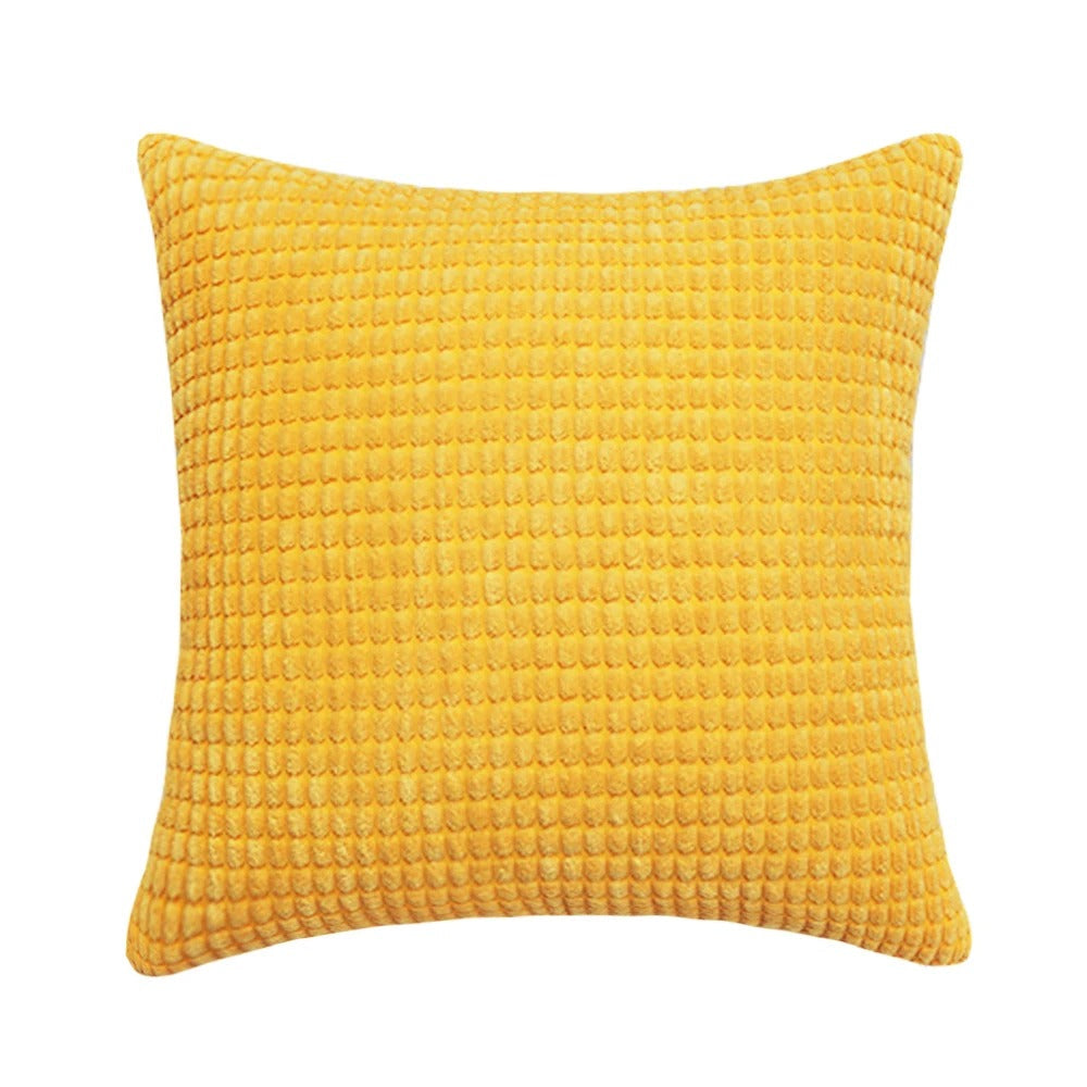 Luxury Plush Home Pillowcase - with Playful Corn Kernel Design