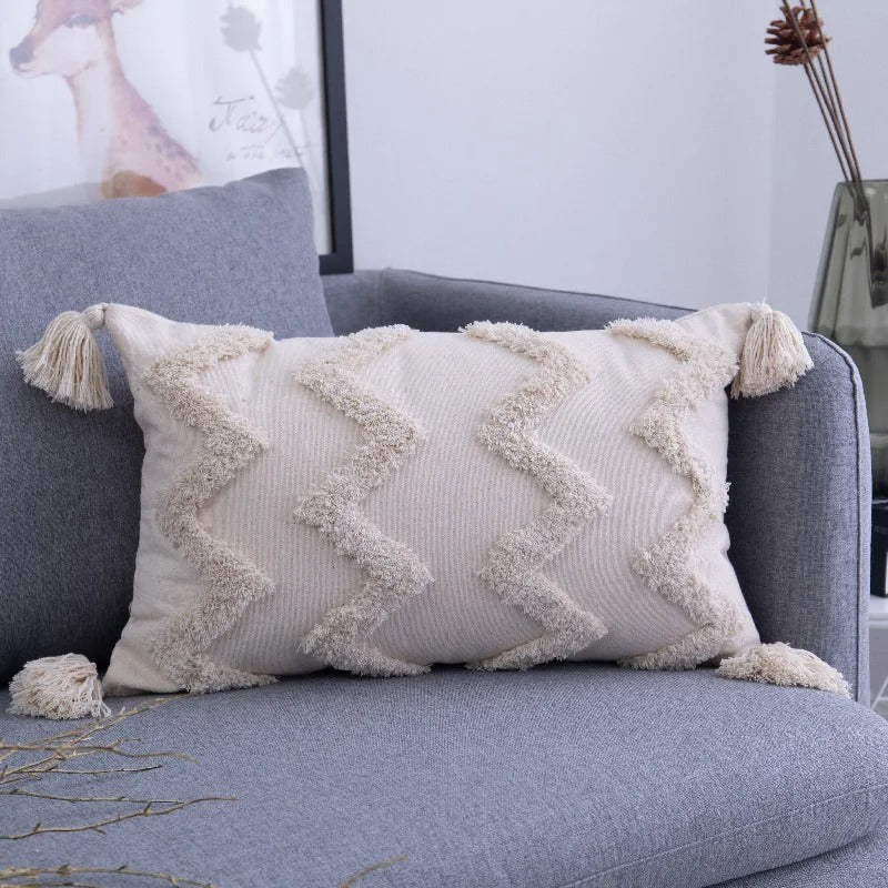 Boho Tufted Pillow Cover - Moroccan Flair for Your Interior