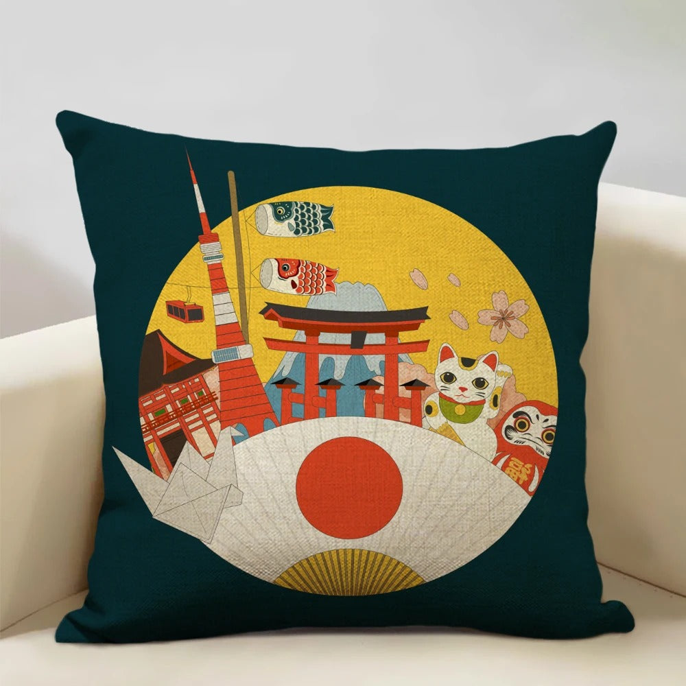 BeauRêve Pillowcase with Mount Fuji - Japanese Style for Any Room