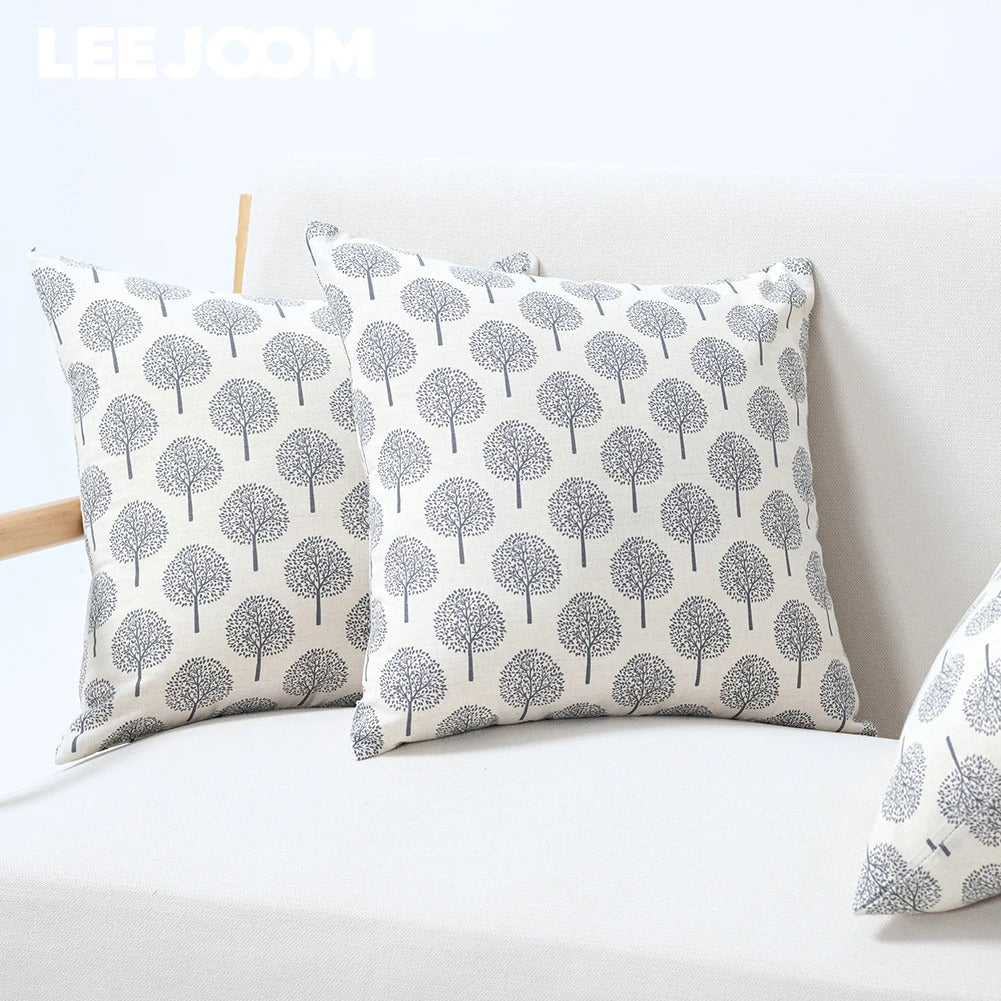 Luxury Seraphine Cushion Cover - Linen Cushion Cover with Refined Textile Print