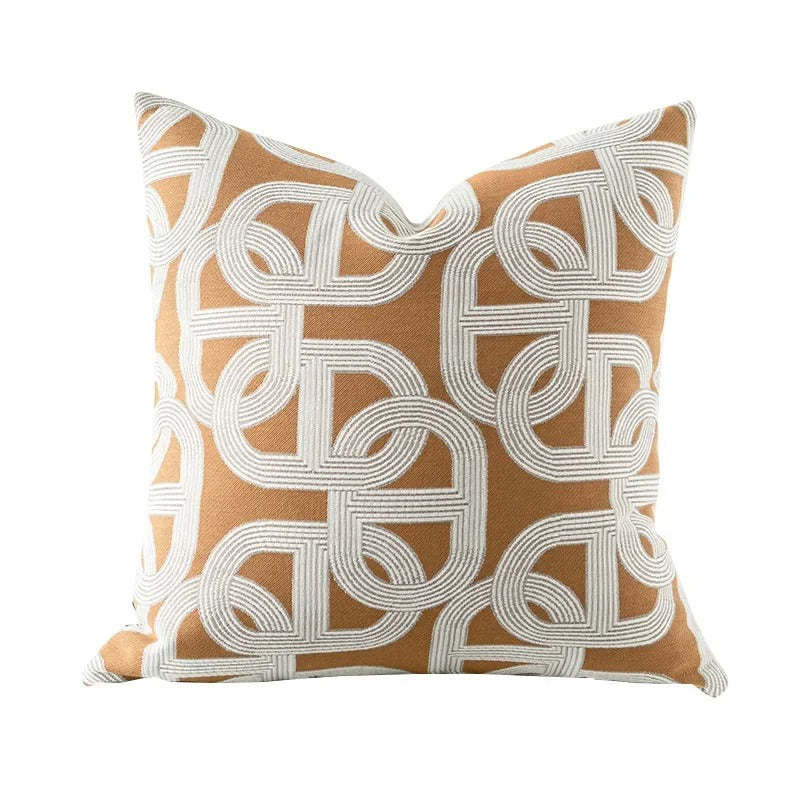 VelvetGlow Pillowcase - Double-Sided Geometric Luxury Jacquard Pillow Cover
