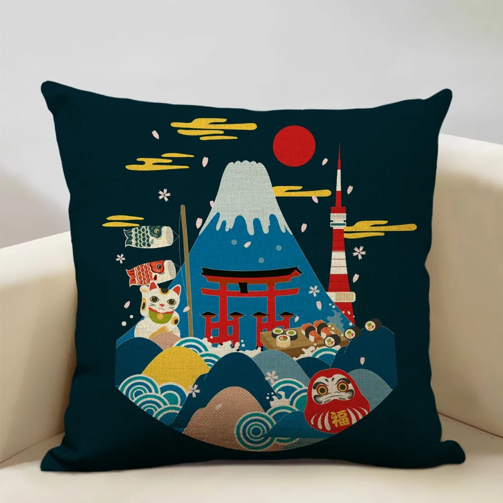 BeauRêve Pillowcase with Mount Fuji - Japanese Style for Any Room