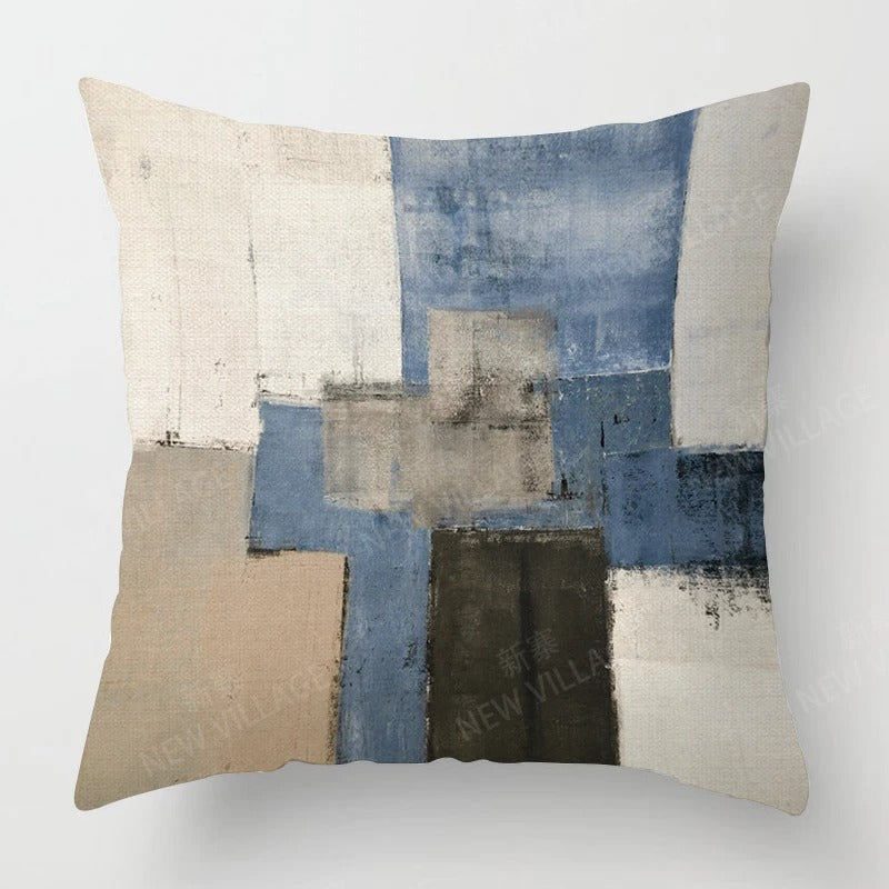 Tricolour Linen Cushion Cover - for a Modern Interior
