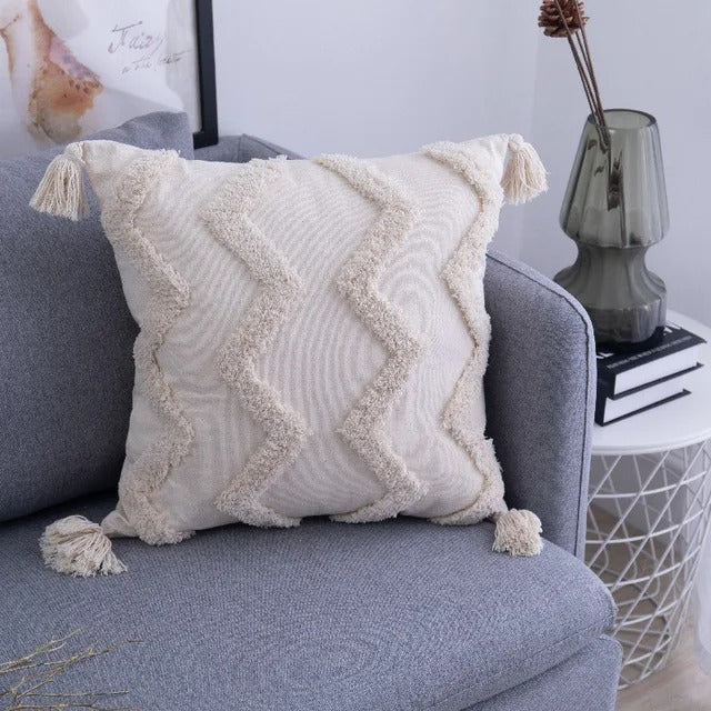 Boho Tufted Pillow Cover - Moroccan Flair for Your Interior