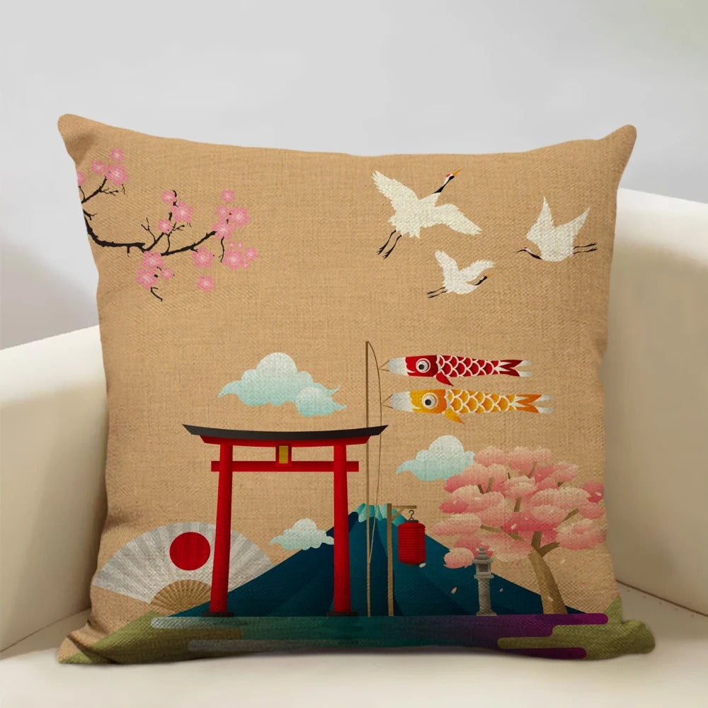 BeauRêve Pillowcase with Mount Fuji - Japanese Style for Any Room