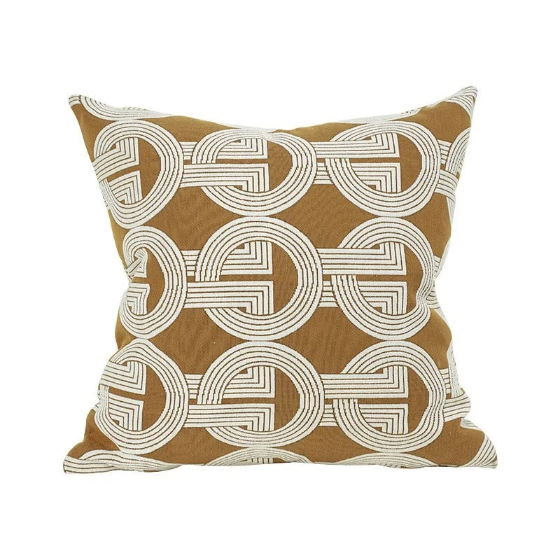 VelvetGlow Pillowcase - Double-Sided Geometric Luxury Jacquard Pillow Cover