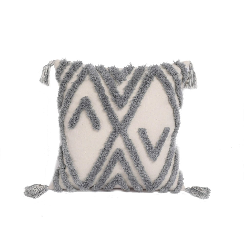 Boho Tufted Pillow Cover - Moroccan Flair for Your Interior
