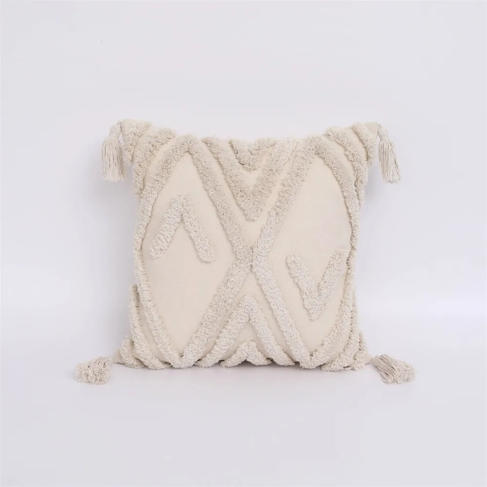 Boho Tufted Pillow Cover - Moroccan Flair for Your Interior