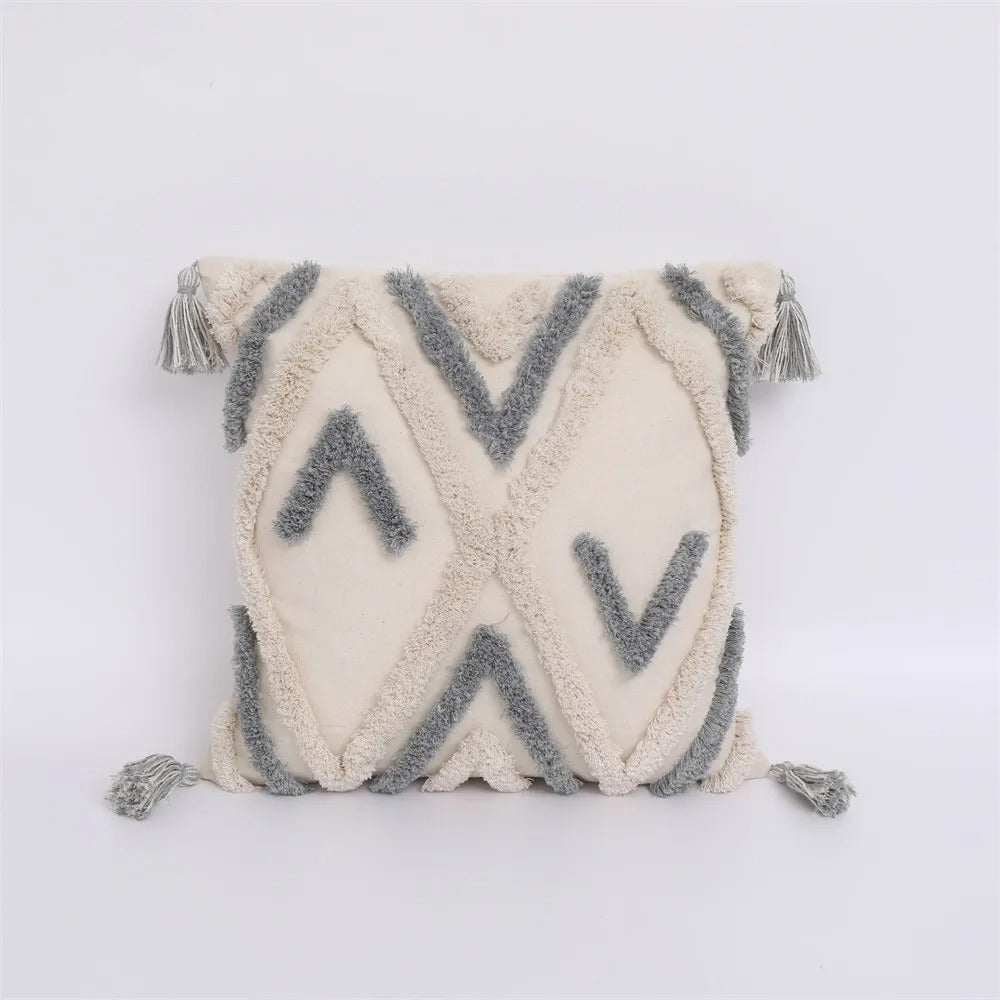 Boho Tufted Pillow Cover - Moroccan Flair for Your Interior