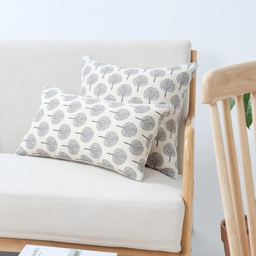 Luxury Seraphine Cushion Cover - Linen Cushion Cover with Refined Textile Print