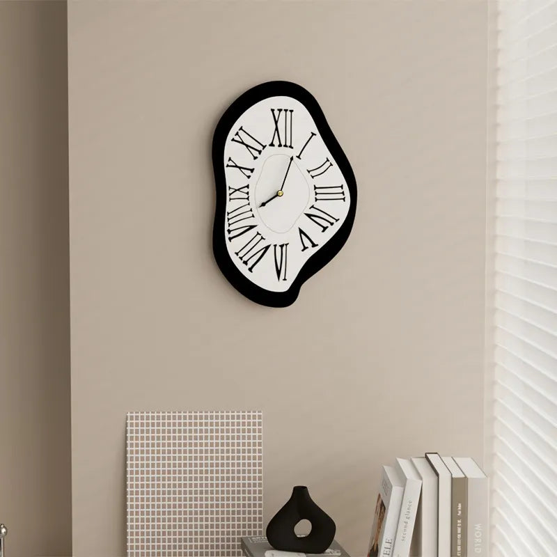 Surreal Black Wall Clock: Artistic & Stylish