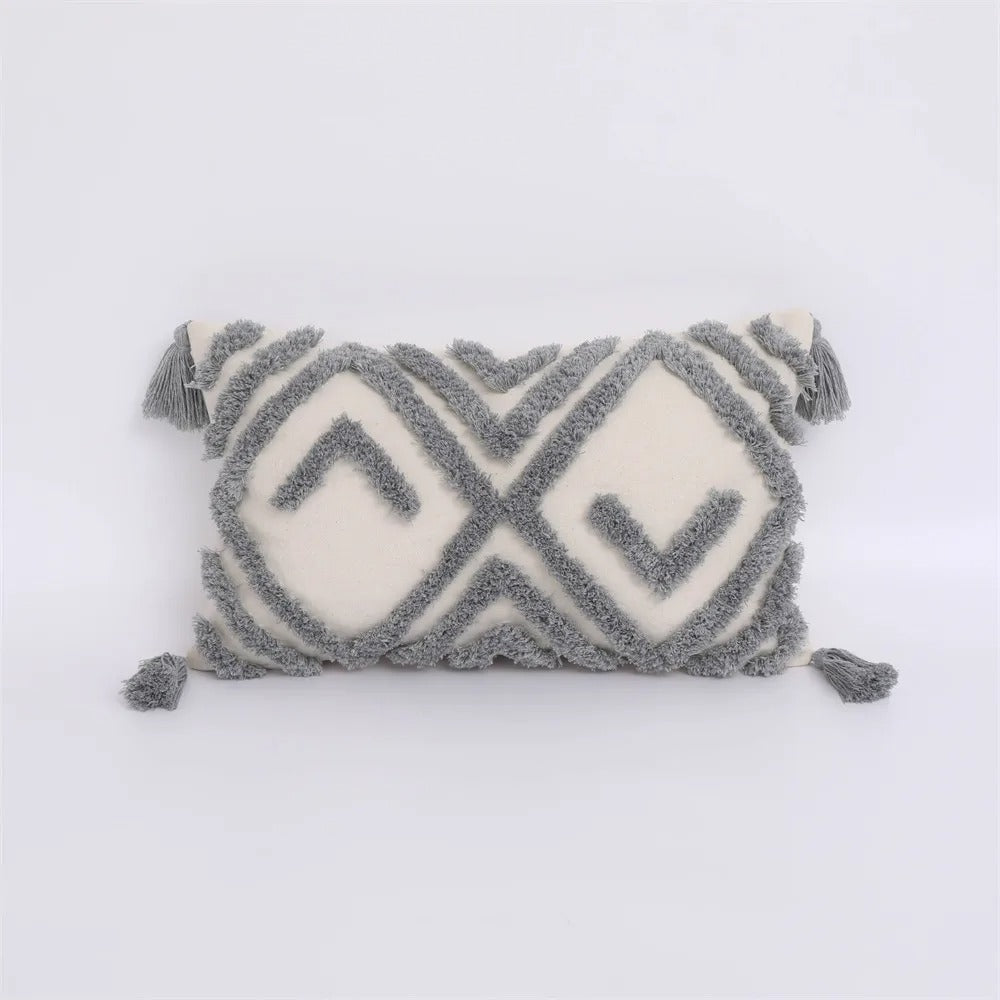Boho Tufted Pillow Cover - Moroccan Flair for Your Interior