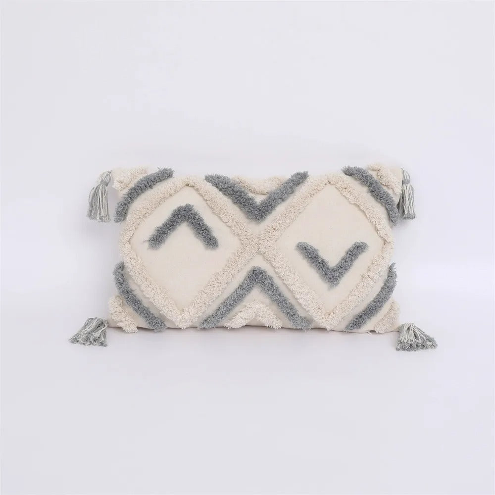 Boho Tufted Pillow Cover - Moroccan Flair for Your Interior