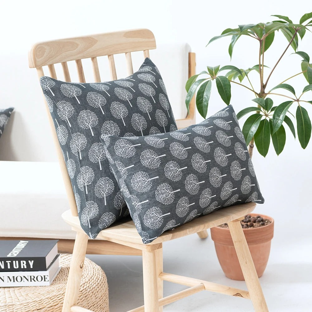 Luxury Seraphine Cushion Cover - Linen Cushion Cover with Refined Textile Print