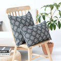 Luxury Seraphine Cushion Cover - Linen Cushion Cover Whiteh Refined Textile Print