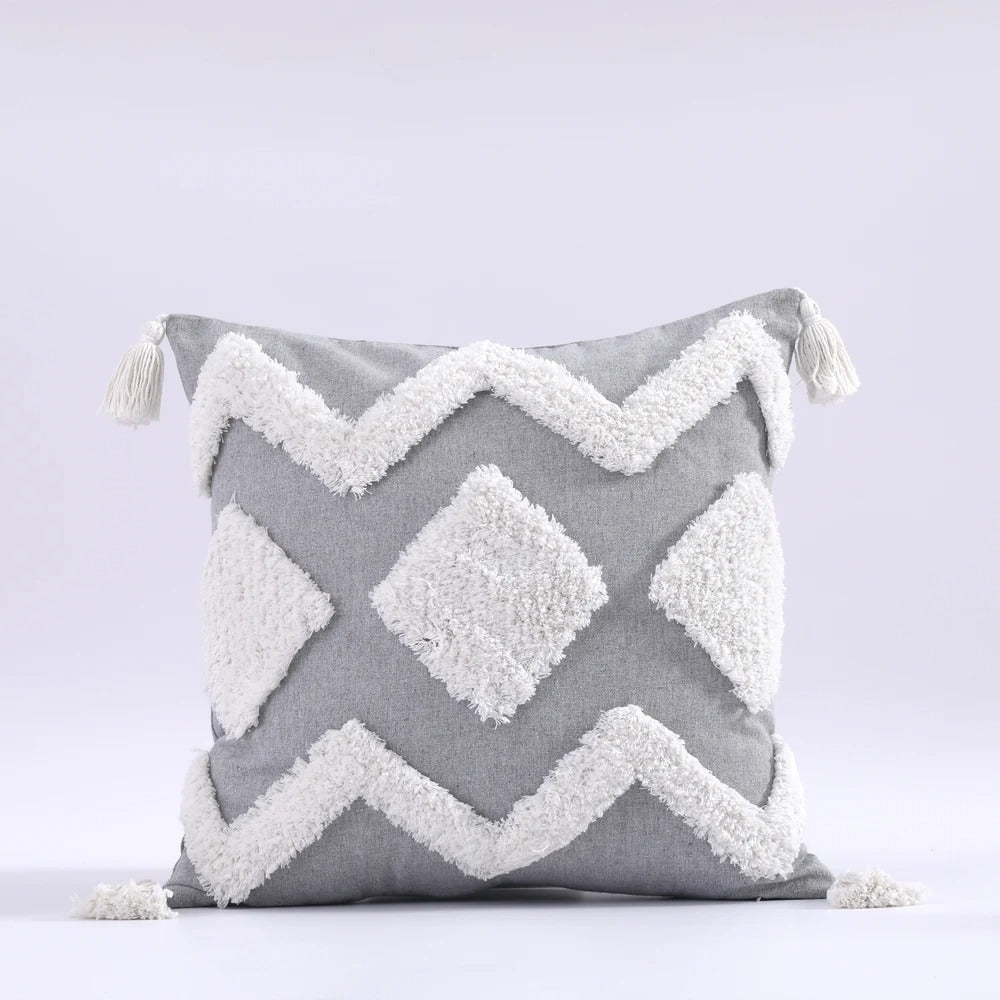 Boho Tufted Pillow Cover - Moroccan Flair for Your Interior
