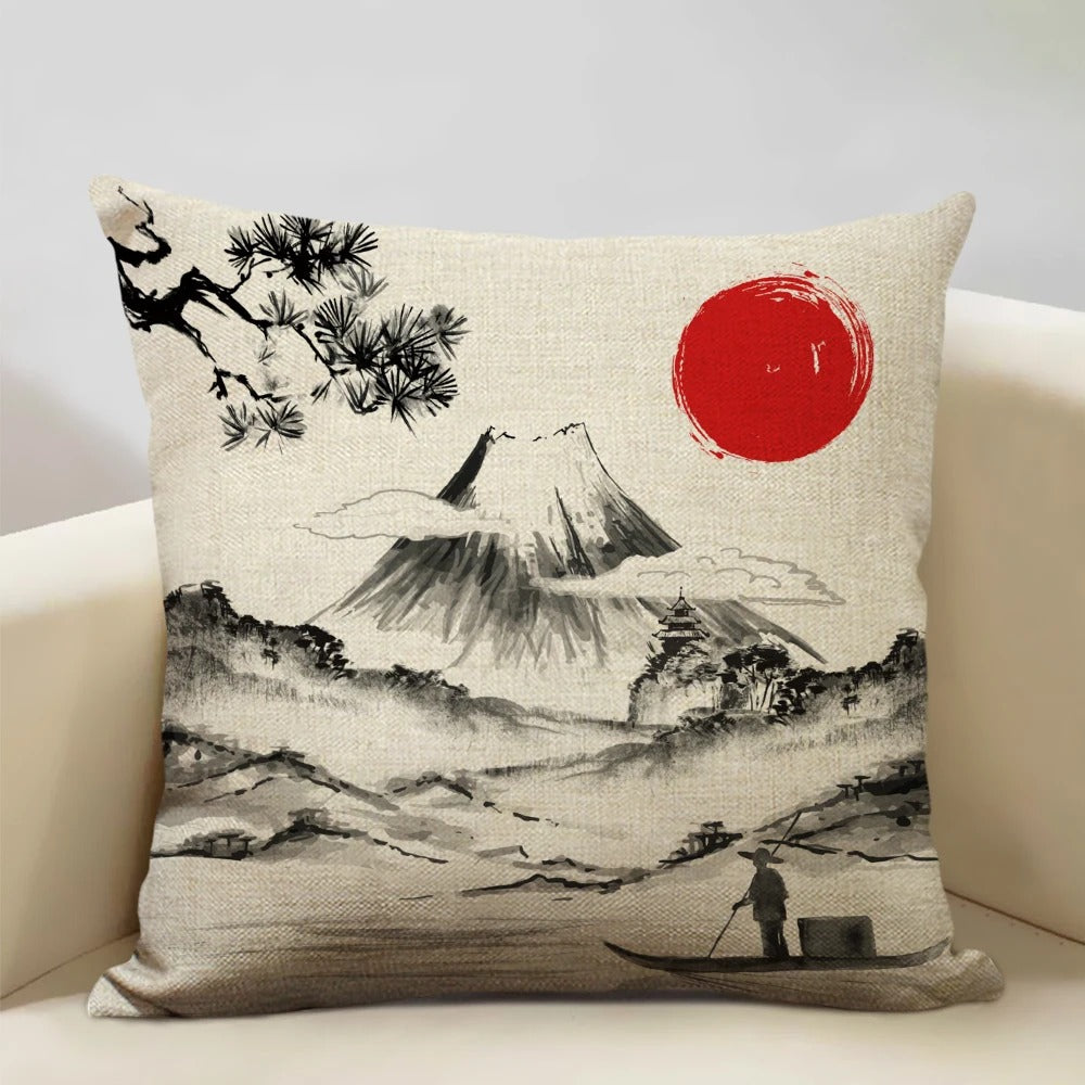 BeauRêve Pillowcase with Mount Fuji - Japanese Style for Any Room