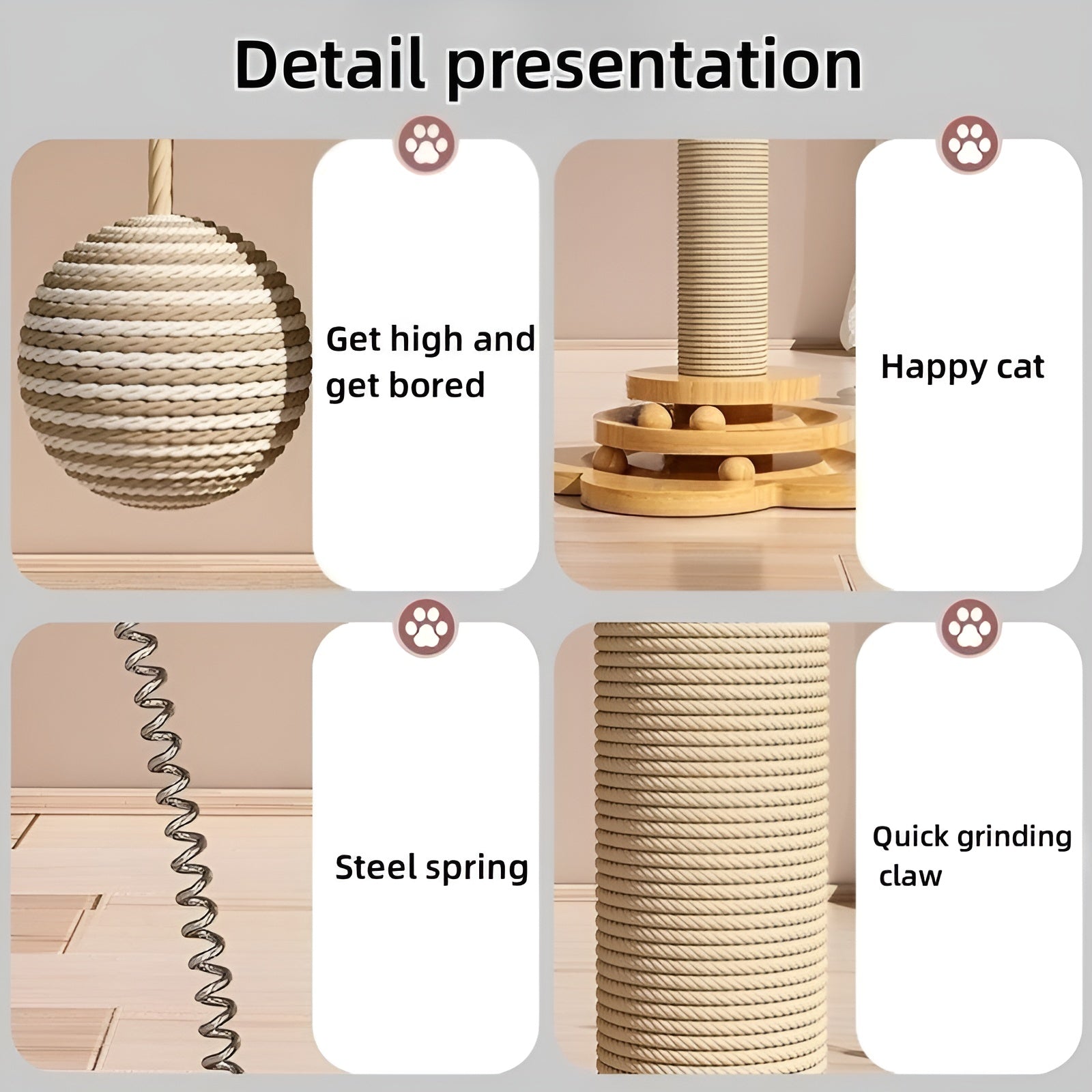 WoodPounce - Elegant Wooden Cat Toy for Interactive Play