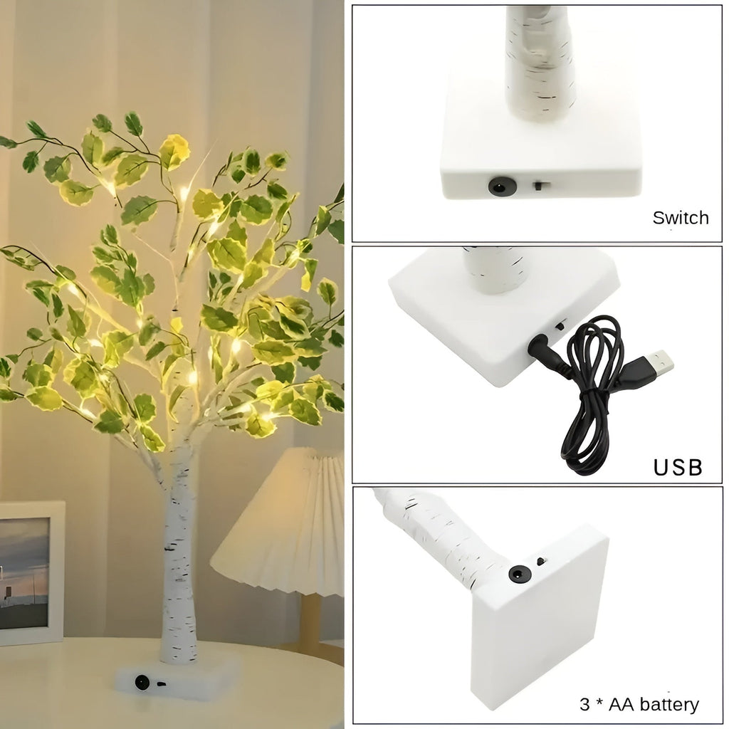 Magic BrightTree Table Lamp – Elegant Tree Design with Warm LED Lighting
