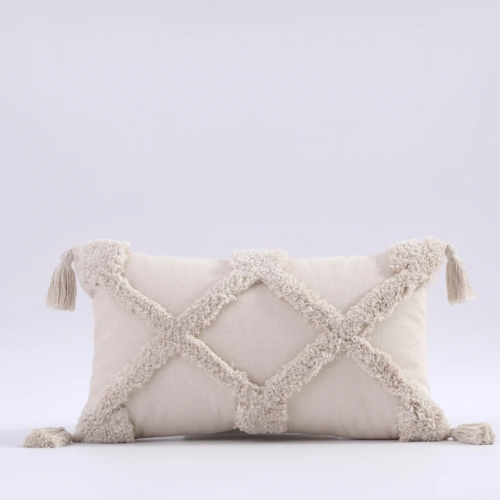 Boho Tufted Pillow Cover - Moroccan Flair for Your Interior