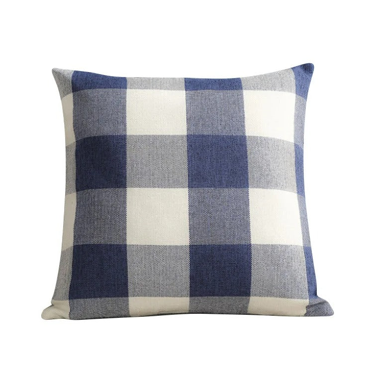 Harmonie Home Cushion Cover - Timeless Checkered Cushion Cover for Any Interior