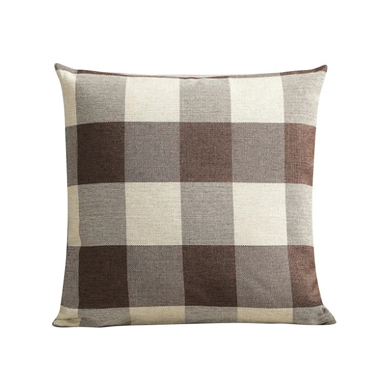 Harmonie Home Cushion Cover - Timeless Checkered Cushion Cover for Any Interior