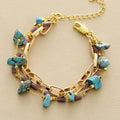 Isabelle Bracelet - Elegant Turquoise and Opal