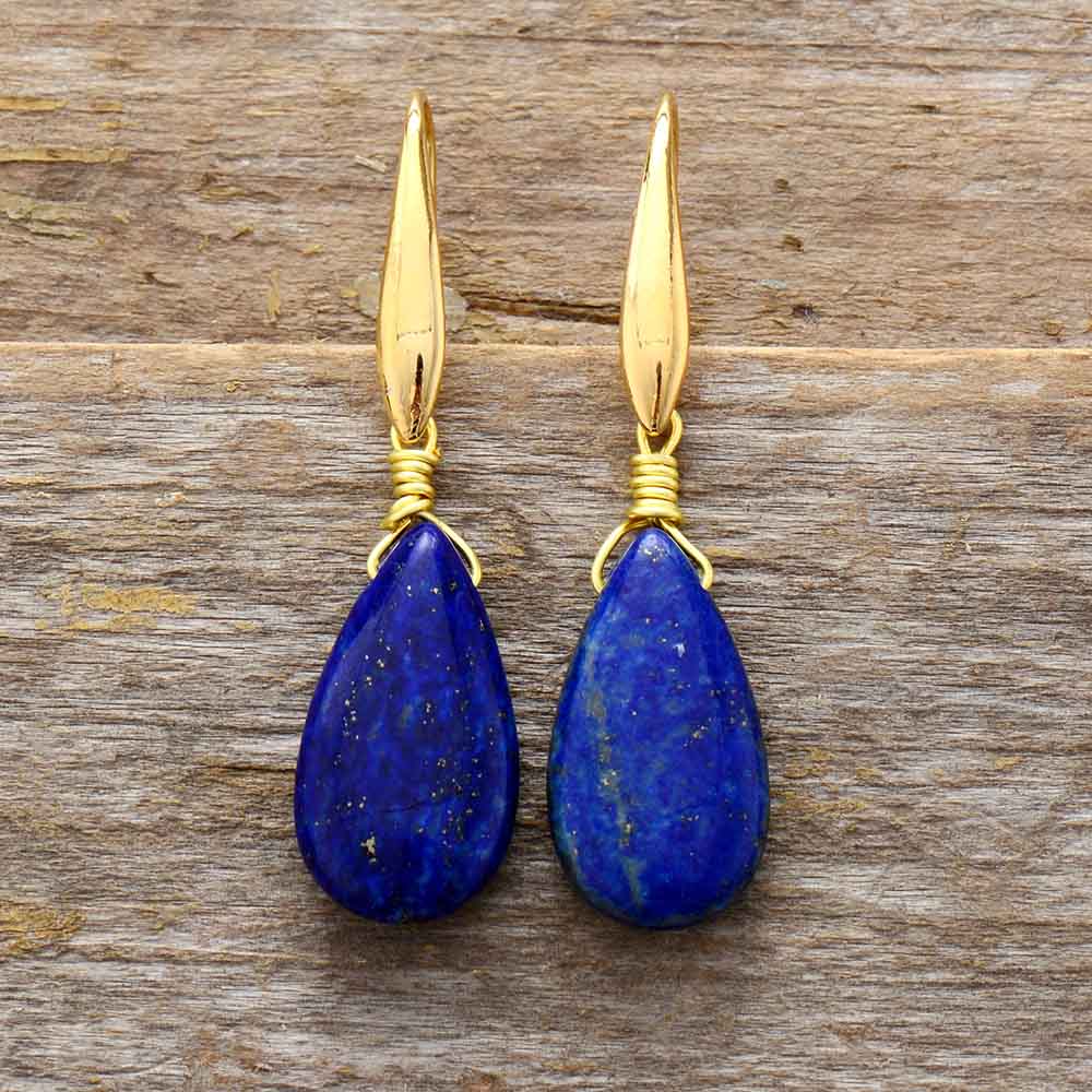 Selene Earrings - Deep Blue Lapis Dreamers Jewelry