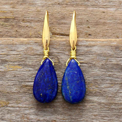 DreamLapis Earrings - Elegant Deep Blue Earrings