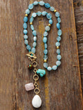 Maris Necklace – Elegant Ocean Drop Mala Necklace