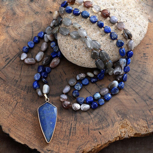 Aurealis Mala Necklace - Protective Jewelry for Inner Peace