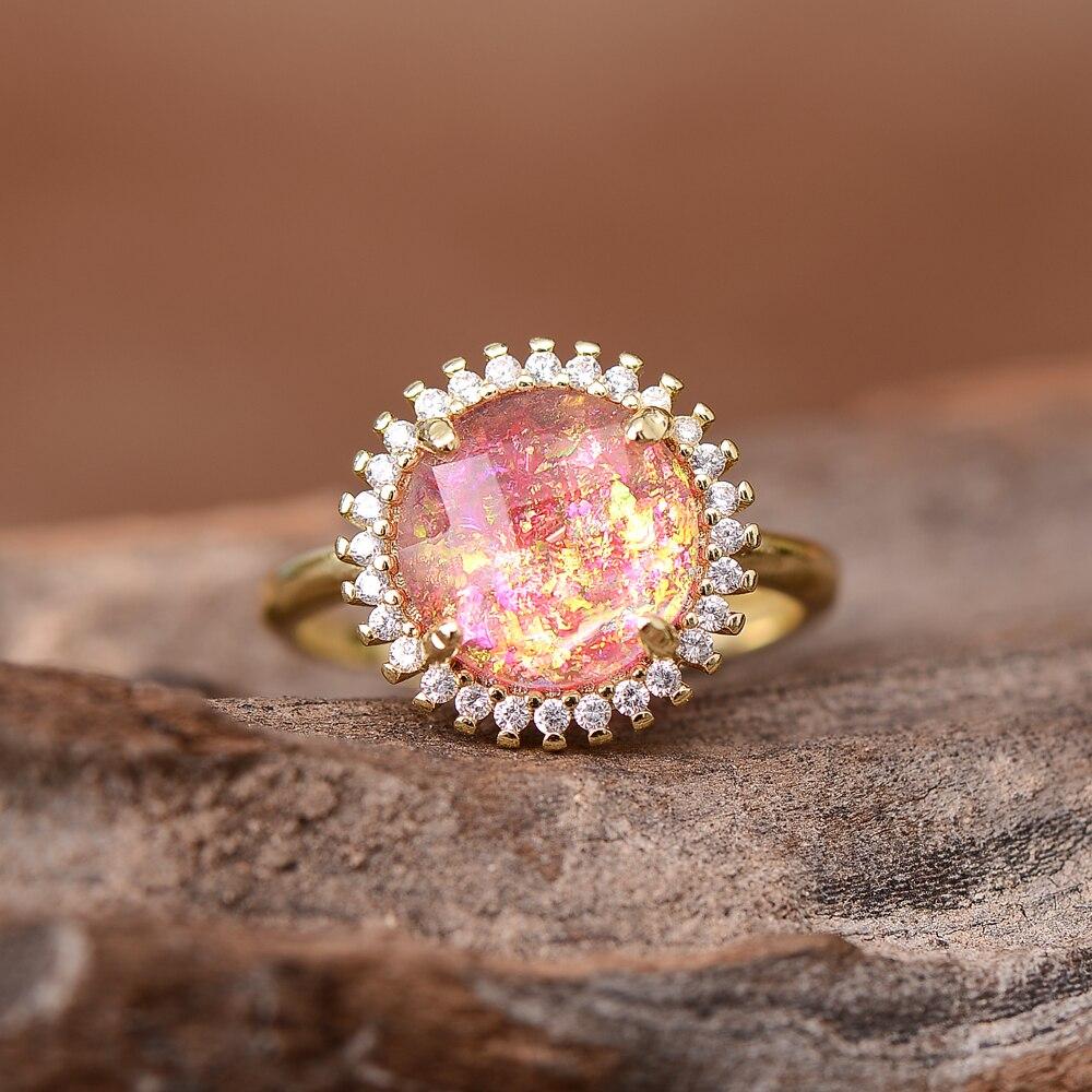 Elowen Glow Ring - Mystic Cocktail Ring with Elegant Design