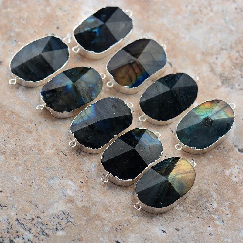 Lira Shine Bracelet – Elegant Labradorite Five-Row Wrap