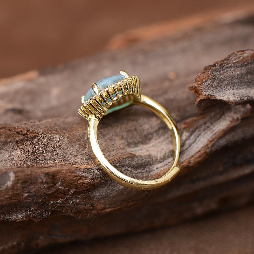 Elowen Glow Ring - Mystic Cocktail Ring with Elegant Design