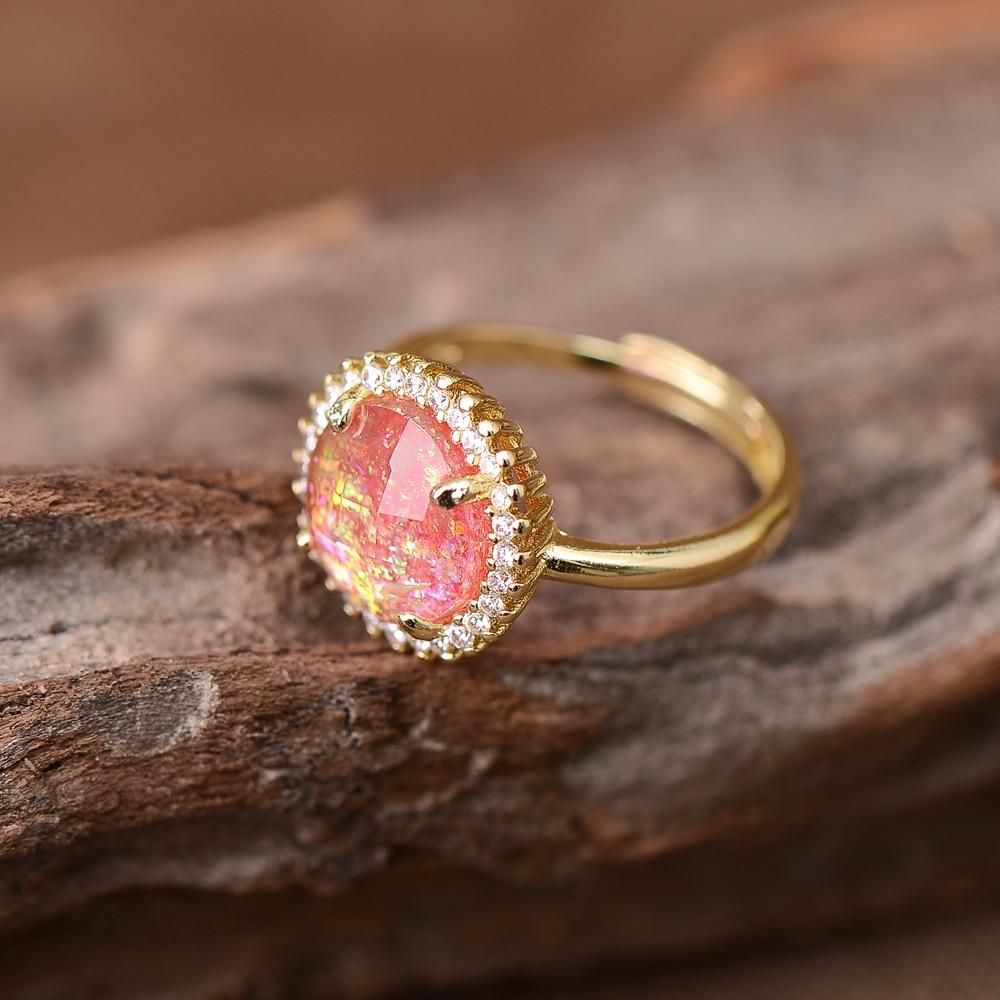Elowen Glow Ring - Mystic Cocktail Ring with Elegant Design