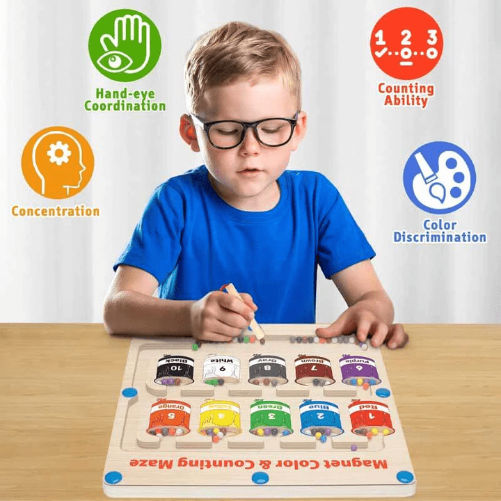 MagneticMaze Game - Educational Learning Maze for Children