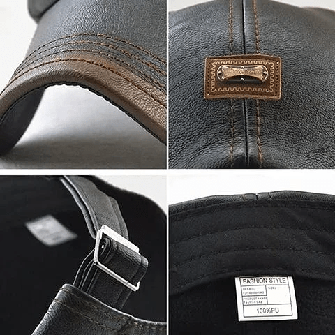LuxeStyle Beret – Timeless Leather Elegance