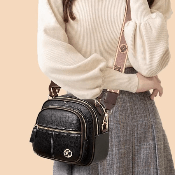 TimelessCharm - Elegant Leather Crossbody Bag for Everyday Use