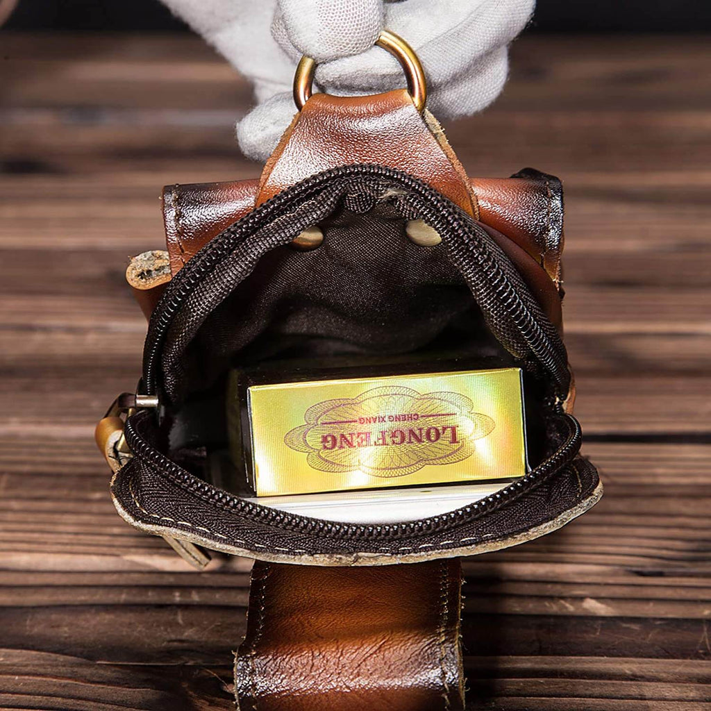 EliteGuard – Luxury Leather Belt Bag for Men