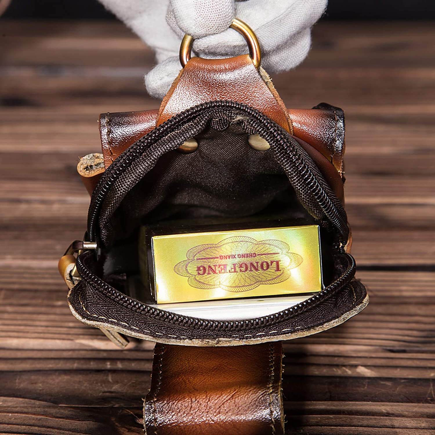 EliteGuard – Luxury Leather Belt Bag for Men