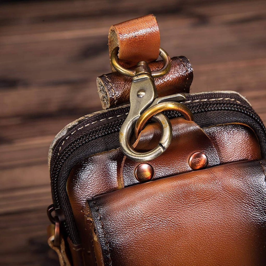 EliteGuard – Luxury Leather Belt Bag for Men