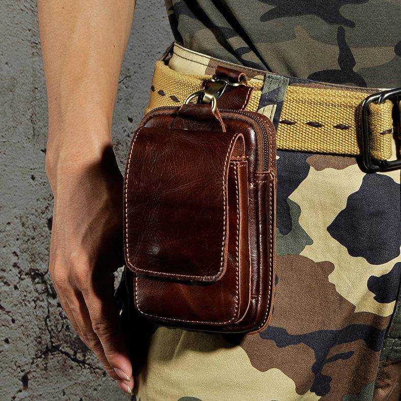 EliteGuard – Luxury Leather Belt Bag for Men