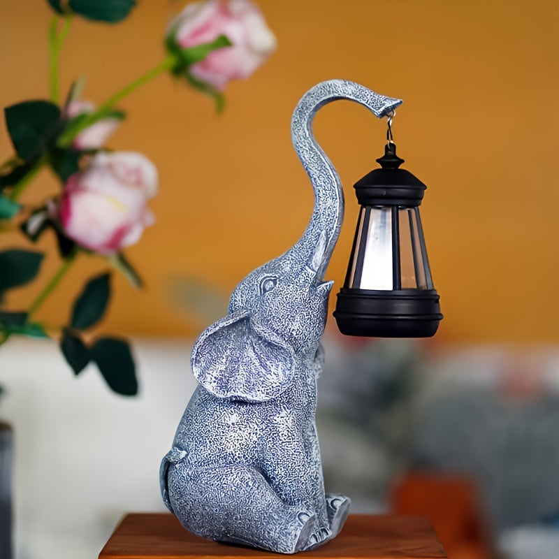 Elephanta Tuinlamp - Betoverende Olifanten Tuinlamp op Zonne-energie voor Sfeervolle Avonden