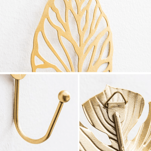 LeafLine - Luxury Golden Leaf Wall Hook for Every Interior