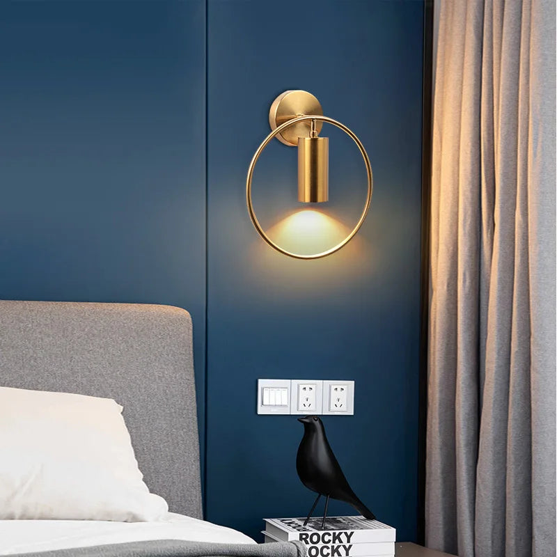 OpulentGlow Wall Lamp - Golden Elegance for Your Interior