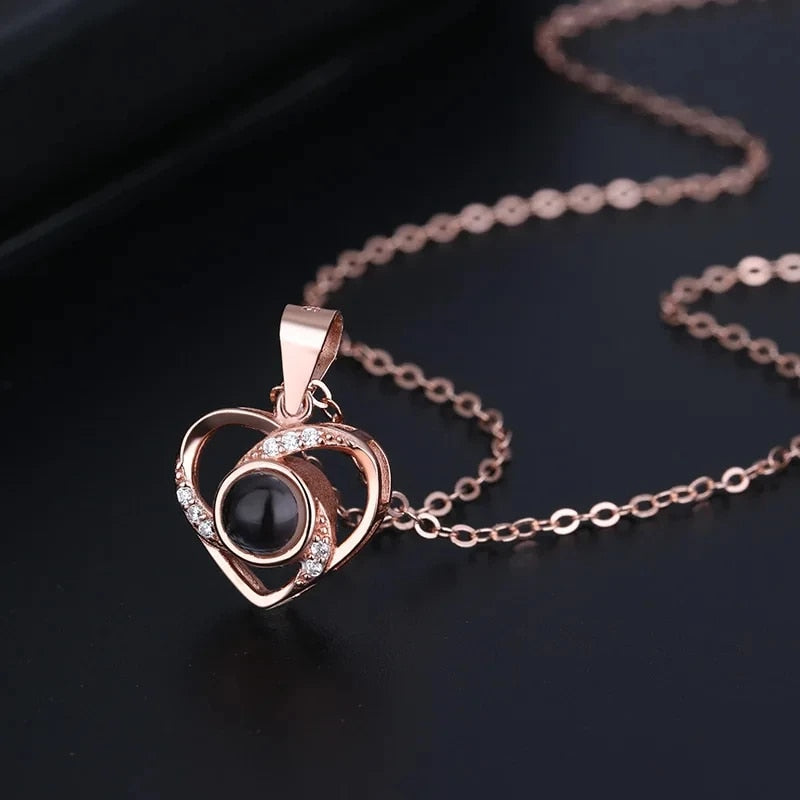 EternalLove Necklace – Heart-Shaped Necklace in 100 Languages