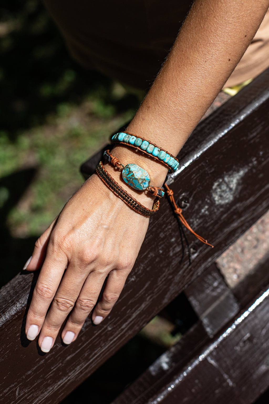 Elara Bracelet - Calming Turquoise Energy Wrap