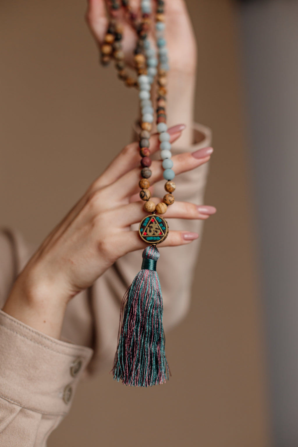 Anaya Mala Beaded Necklace - Spiritual Accessory