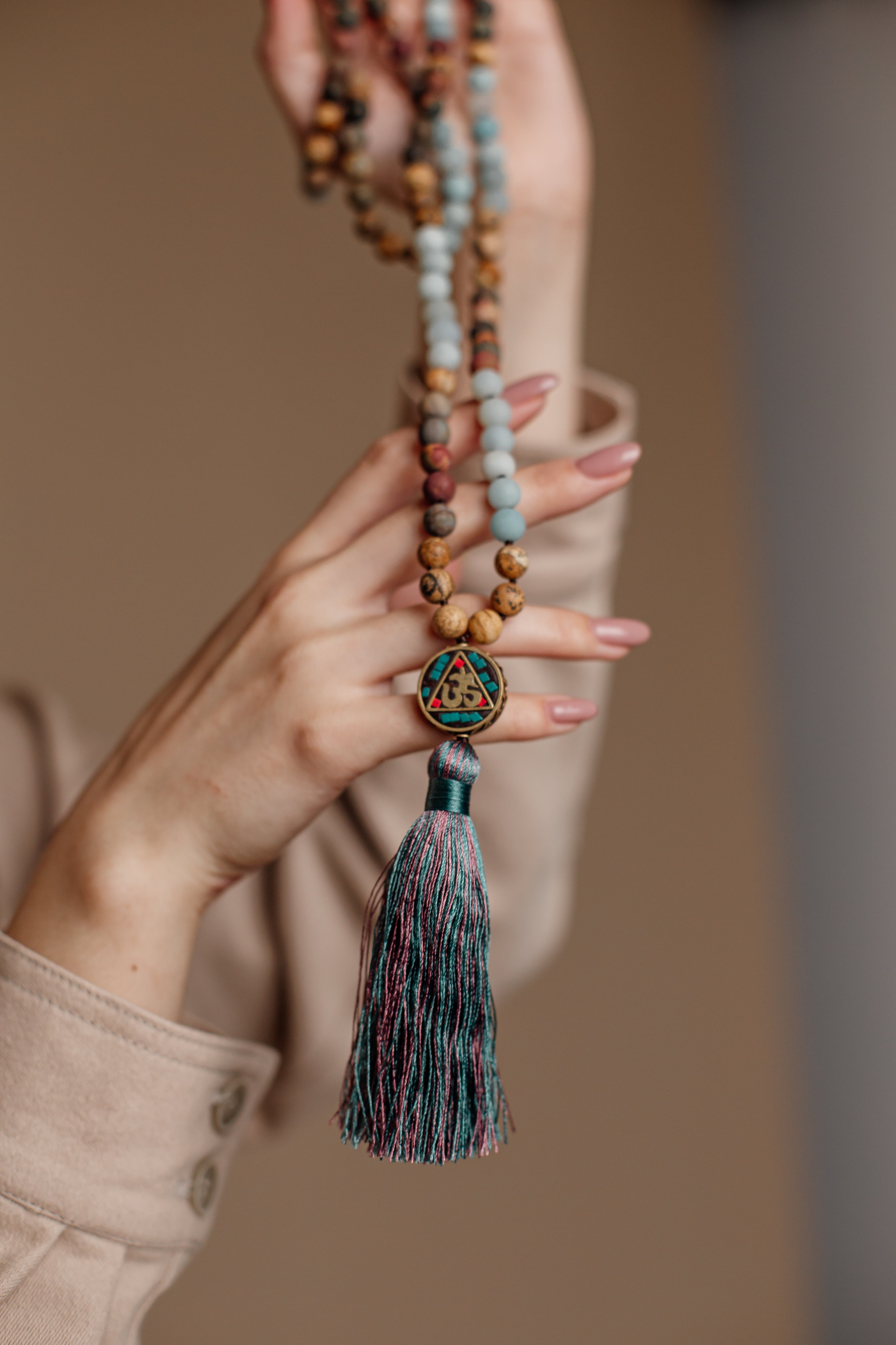 Anaya Mala Beaded Necklace - Spiritual Accessory