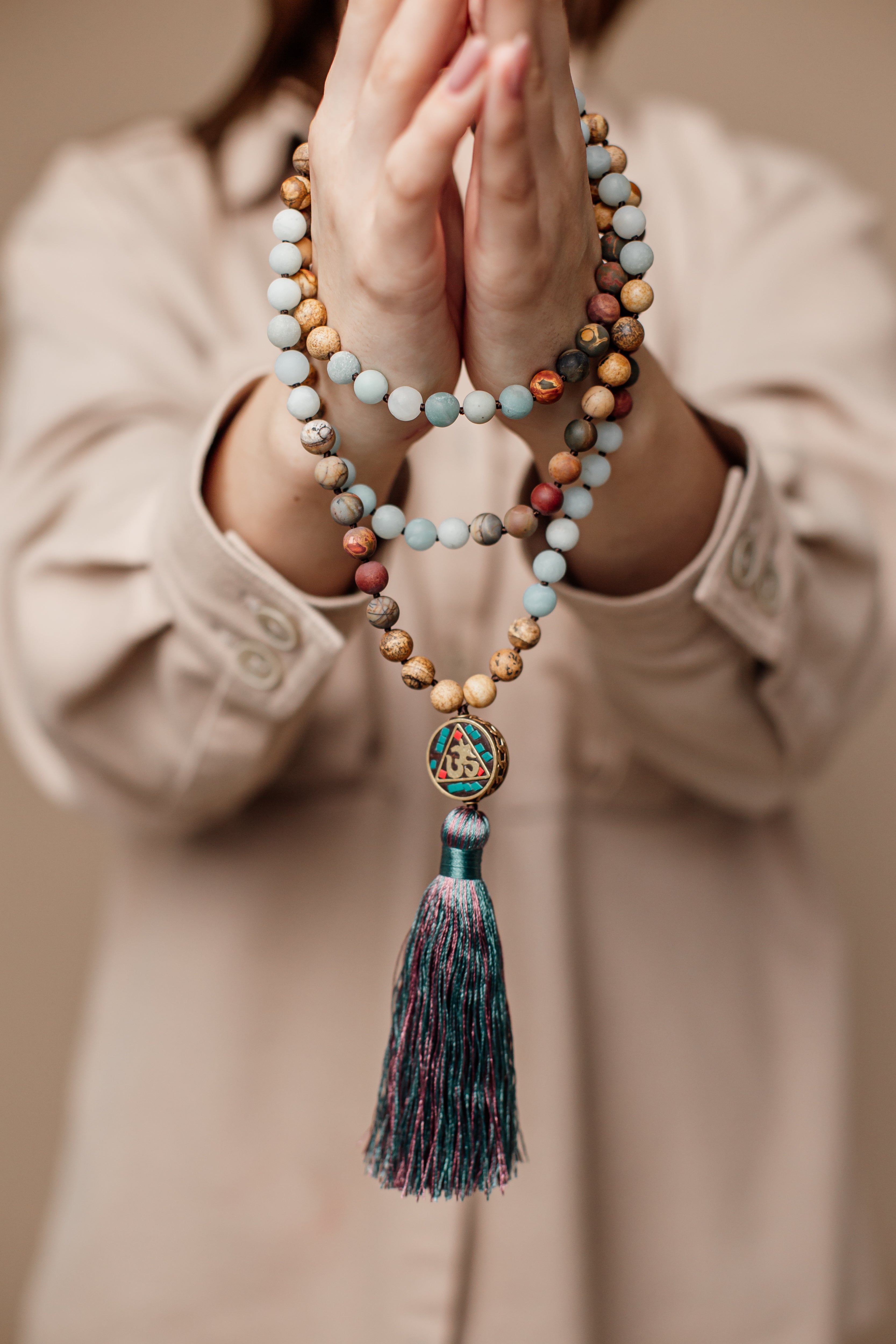 Anaya Mala Beaded Necklace - Spiritual Accessory